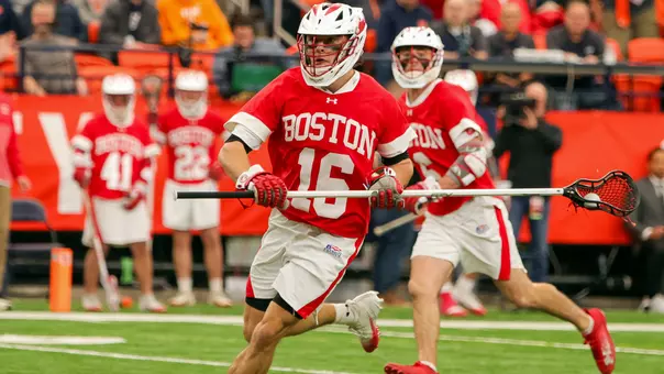 Donald Varnerin playing lacrosse