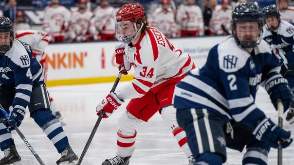 Cole Eiserman skating at UNH