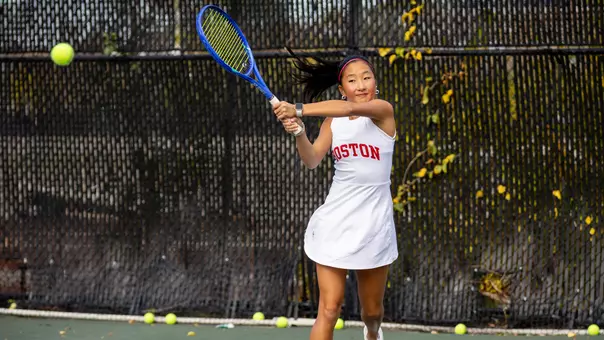 Madison Liu playing tennis