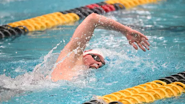 Giovanni Sullo competes in the mile at the 2026 Patriot League Championships
