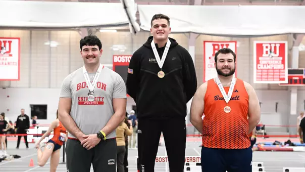 Luke Riordan With a Silver Medal