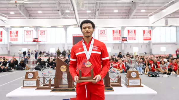 Zachary Cox with his Major Award