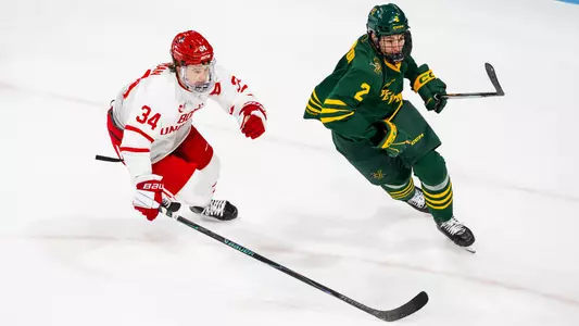 Cole Eiserman skating against Vermont