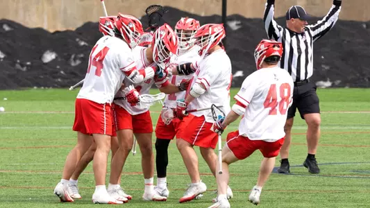 Terriers celebrate a goal in win over Army