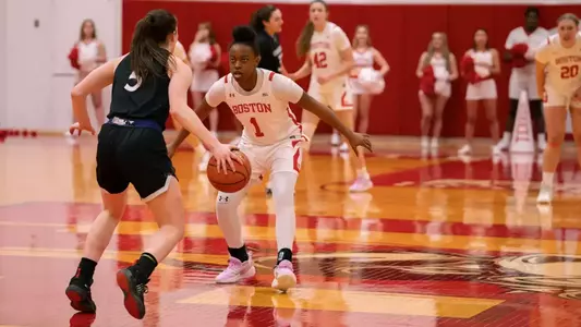 Taylor Williams playing defense