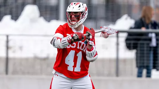 Peyton Forte playing lacrosse