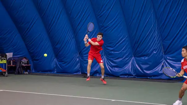 Ege Topkoc Playing Tennis