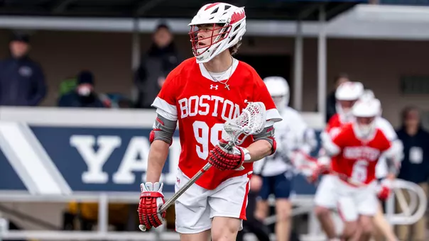 Andrew Pape playing lacrosse