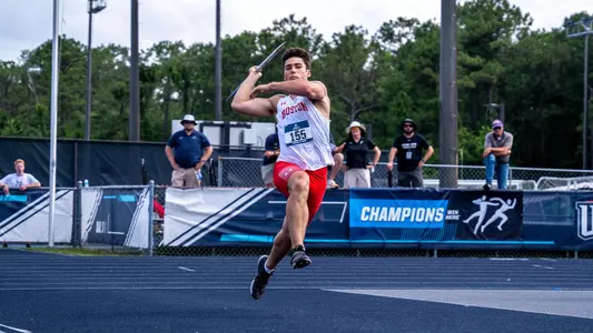 Owen Faulha Throwing a Javelin