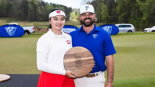 Amy Han receives runner-up trophy at 2026 GSU Invitational