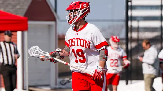 Sam Burns playing lacrosse