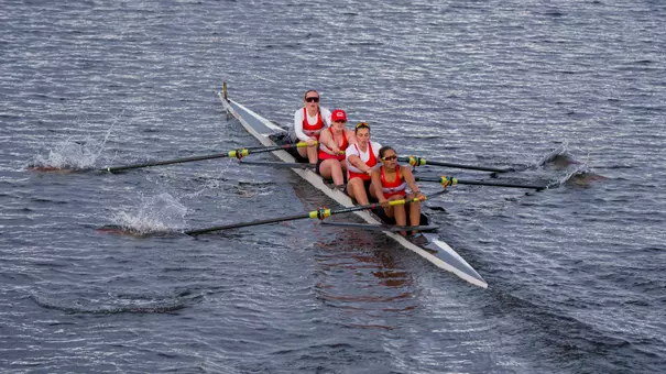 Women's Rowing Four on the Charles