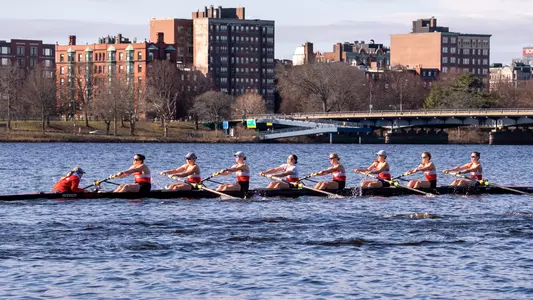 Women's Rowing Varsity 8 on the Charles River