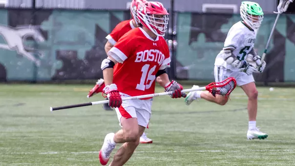 Donald Varnerin playing lacrosse