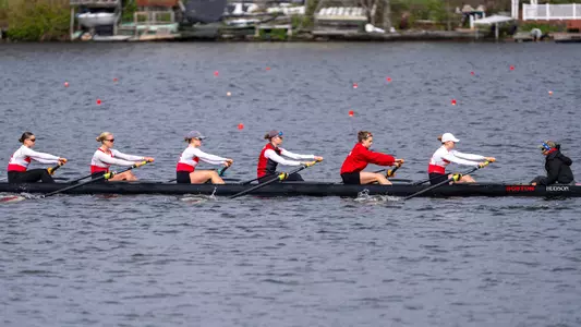 Varsity 8 rows at Eastern Sprints 2026