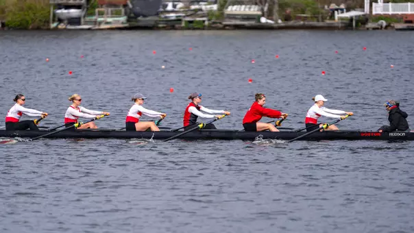 Varsity 8 rows at Eastern Sprints 2026
