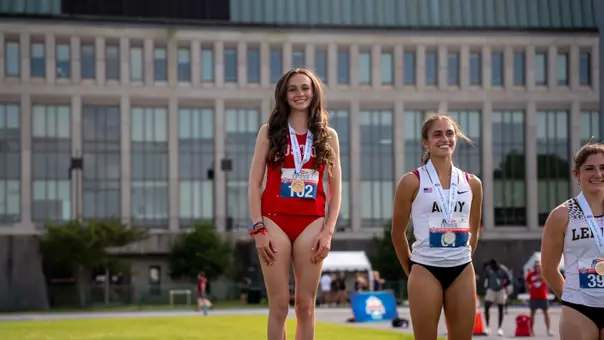 Kendall Barnhart with a gold medal
