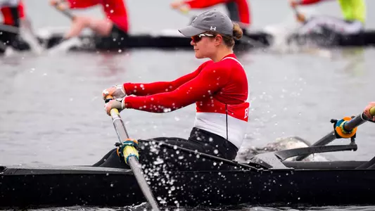 Ingrid Eshuis Rowing on the Charles River during practice April 2026
