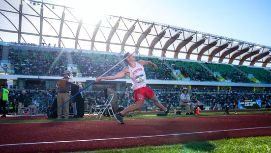 Owen Faulha Throwing a Javelin at the 2026 NCAA Outdoor Championships
