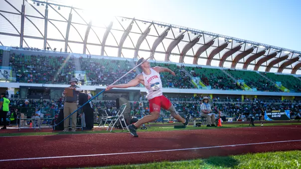 Owen Faulha Throwing a Javelin at the 2026 NCAA Outdoor Championships