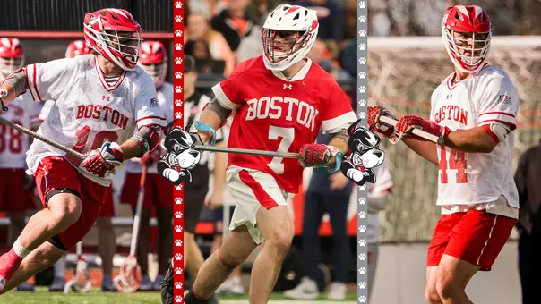Action photos of Sam Burns, Ethan Hart and Connor Kehm