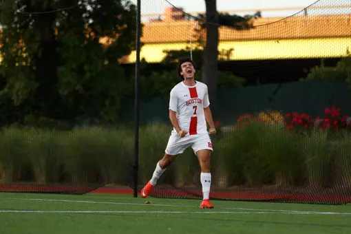 Andrea Di Blasio after scoring a goal