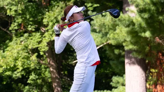 Sophia Zhang drives the ball at the Red Bandanna Invitational