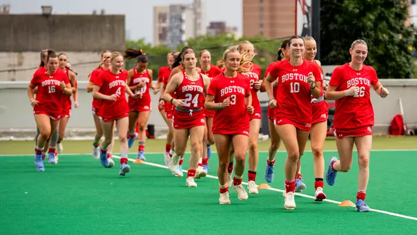 Field hockey warmup jog