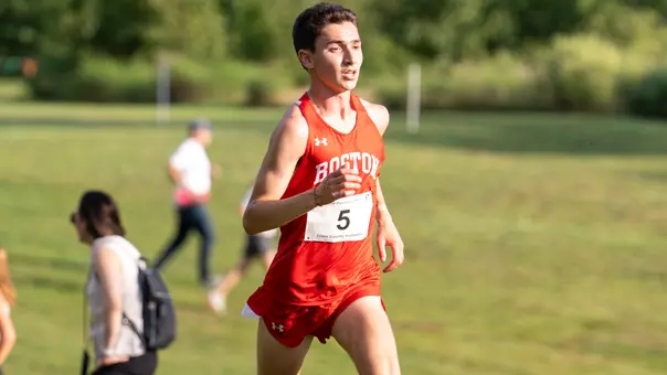 Isaac Mahler racing at the Friar Invitational