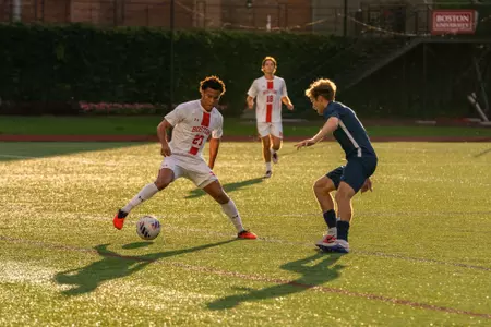 Austin Mobray plays against UNH