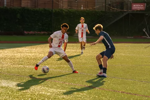 Austin Mobray plays against UNH