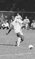 Steven Brooks tallied a<br>goal and two assists to<br>help the Tigers past Oral<br>Roberts, 3-0, Sunday.