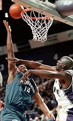 Tiger Paris London puts up a shot over Kansas State's Tony Kitt in the first half of a 62-61 loss Wednesday.