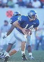 Quarterback Neil Suber completed 14 of 30 passes for 133 yards including one 15-yard touchdown pass.