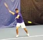 Senior Alistair Todd was one of three Tigers seniors who made their final home match appearance, Saturday. Todd won his No. 5 match, 6-3, 6-3.