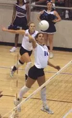 Sophomore Kristen Hardee came off the bench to down six kills and a .364 hitting percentage in game three alone in a 3-0 Tiger win over Ole Miss, Tuesday.