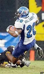 DeAngelo Williams had 237 total yards and two TDs (file photo).