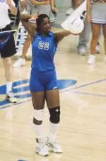 Senior Shella Neba led the Tiger blockers with five total blocks and hit .240 in a 3-1 Tiger win.