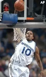 Rodney Carney dunks the ball during the second half.