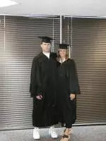 Basketball's Nathaniel Root and women's soccer play Rebecca Amrozowics were among the 20 student-athletes to receive their degrees.