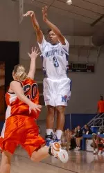 Victoria Crawford finished with 17 points in the loss at Nebraska.
