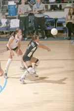 Sophomore Christen Clayton posted 15 digs in the Tigers 3-0 win at Davidson.