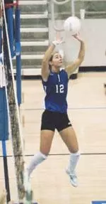 Senior setter Heather Watts got her season off to a solid start with 67 assists in the first two matches.