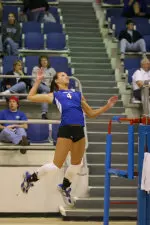 Ashley Liford downed 21 kills to lead Memphis to a 3-2 upset of Marshall.