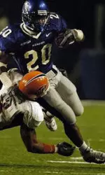 DeAngelo Williams scored the game-winning touchdown with 50 seconds left Saturday against UTEP. (AP Photo/The Commercial Appeal, Mark Weber)
