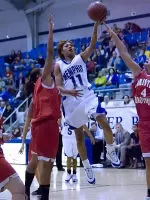Ashley Howard had 11 points and 12 rebounds and was one of three Lady Tigers to score double-digit points in a 91-66 loss to Holy Cross, Saturday.