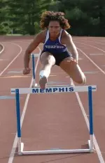 Senior Sheena Ohlig won the 55m hurdles at the McDonald's Invitational