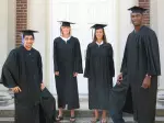 Sebastian Vecchio, <br> Jocelyn Raine, Leanne <br> McGee and Simplice <br> Njoya all received <br> their diplomas Aug. 14.