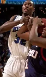 Memphis' Joey Dorsey (32) tries to make a steal from SMU's Brian Morris (1) during the first half on Sat., Jan. 14, 2006 in Memphis, Tenn. (AP Photo/Lance Murphey)