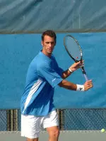 Michael Jetter was one of five Tigers to pick up a singles victory, Friday.